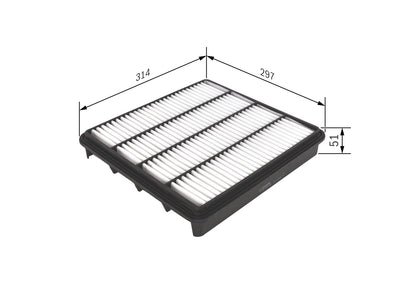 BOSCH F 026 400 296 Filtru aer