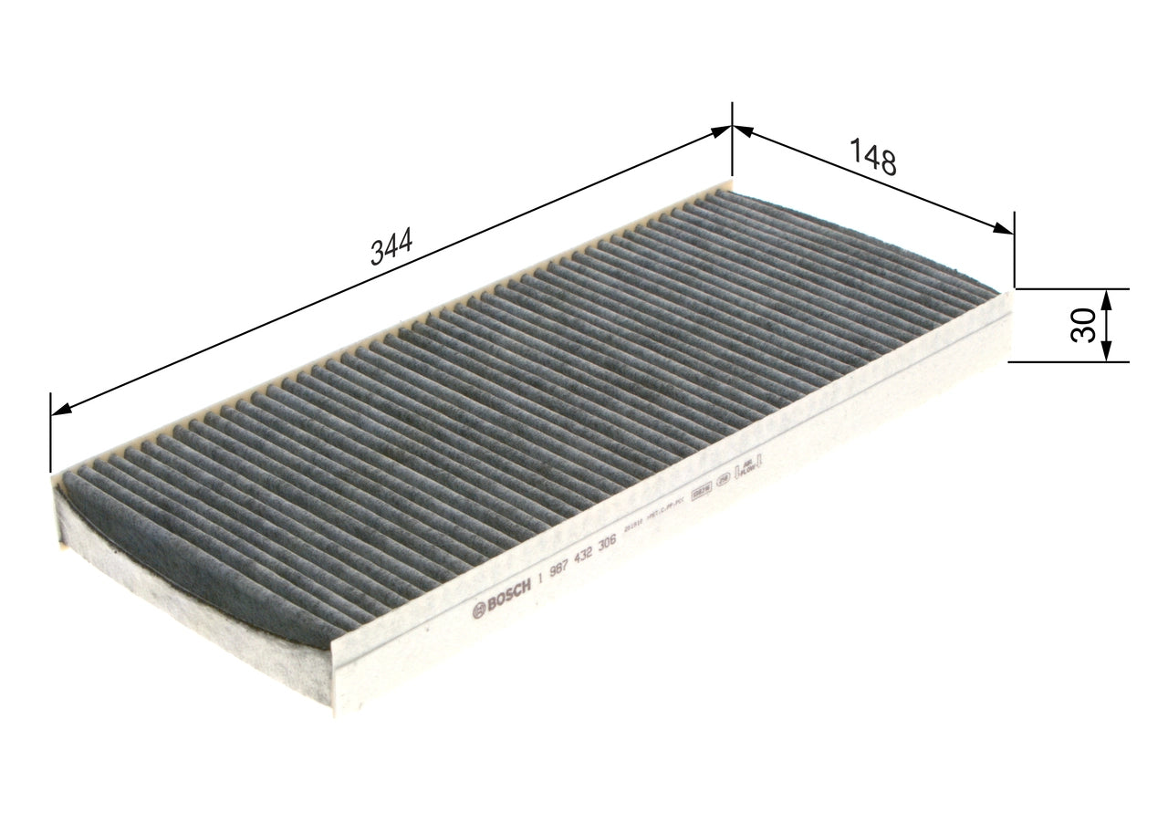 BOSCH 1 987 432 306 Filtru, aer habitaclu