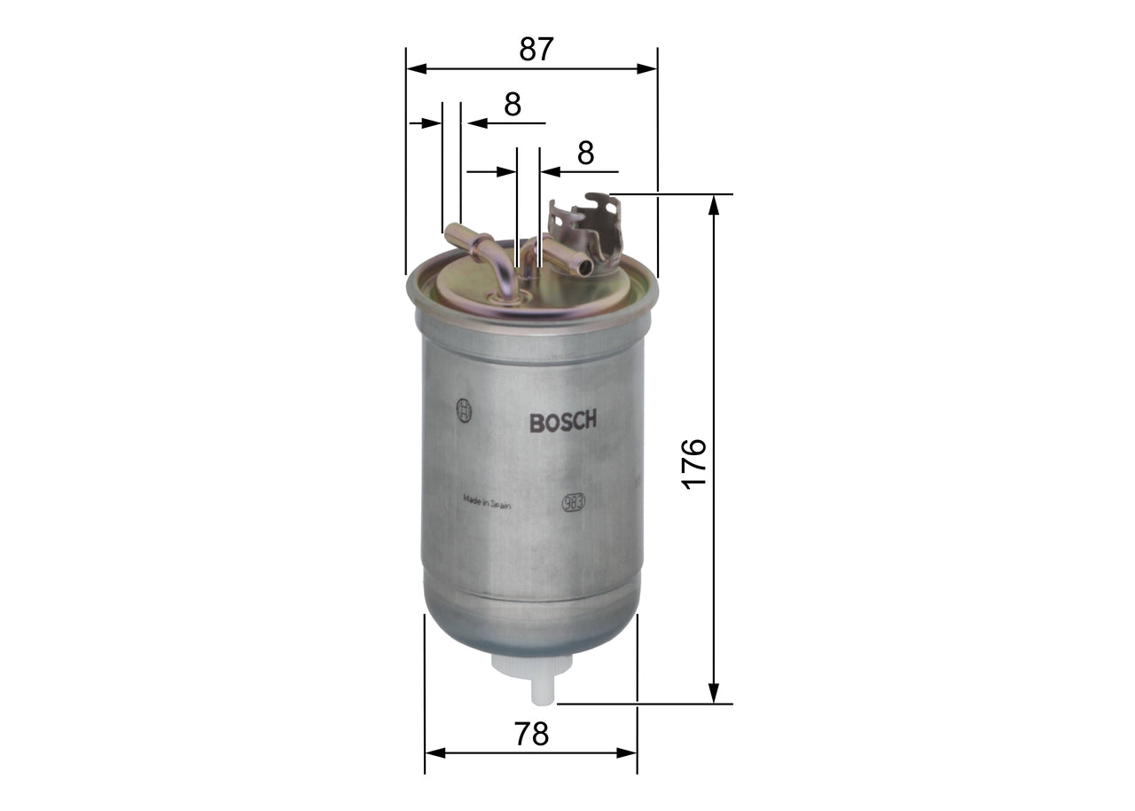 BOSCH 0 450 906 267 Filtru combustibil
