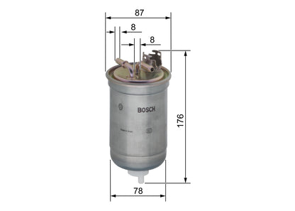 BOSCH 0 450 906 267 Filtru combustibil