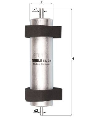 MAHLE KL 916 Filtru combustibil