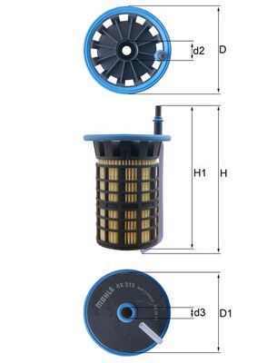 MAHLE KX 515 Filtru combustibil