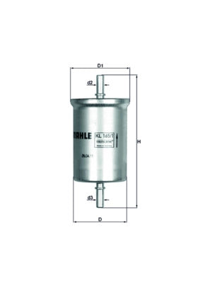 MAHLE KL 165/1 Filtru combustibil