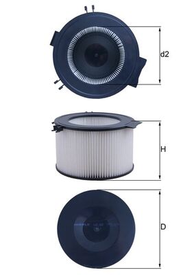 MAHLE LA 65 Filtru, aer habitaclu