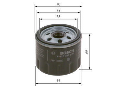 BOSCH F 026 407 022 Filtru ulei