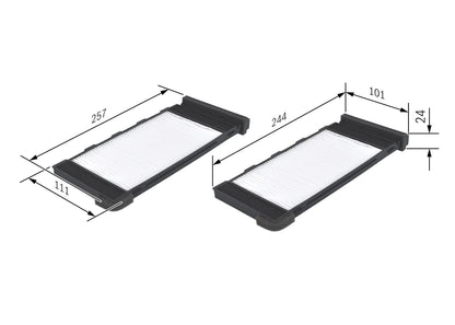 BOSCH 1 987 432 118 Filtru, aer habitaclu