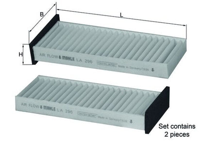 MAHLE LA 296/S Filtru, aer habitaclu