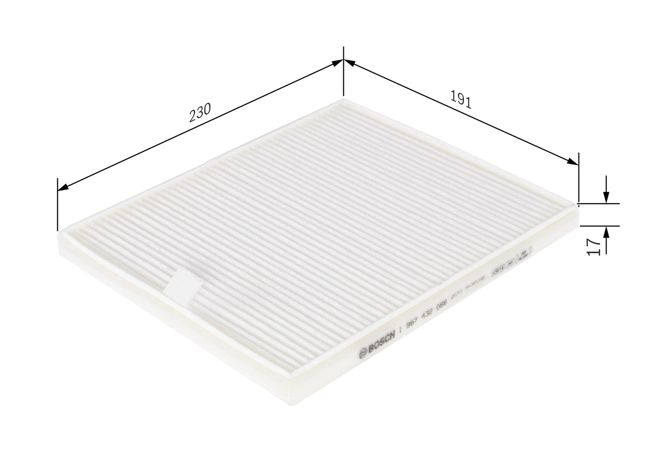 BOSCH 1 987 432 066 Filtru, aer habitaclu