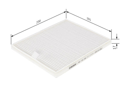 BOSCH 1 987 432 066 Filtru, aer habitaclu