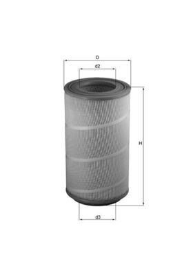 MAHLE LX 1025 Filtru aer