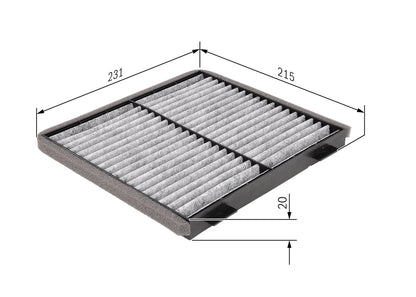 BOSCH 1 987 432 363 Filtru, aer habitaclu