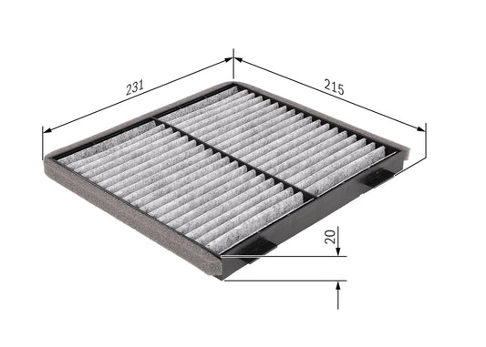 BOSCH 1 987 432 363 Filtru, aer habitaclu
