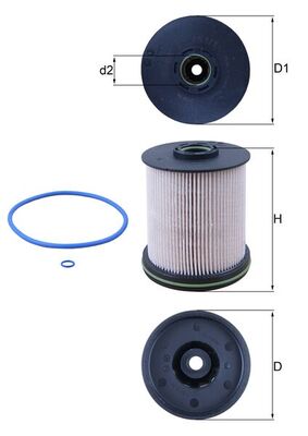MAHLE KX 491/1D Filtru combustibil