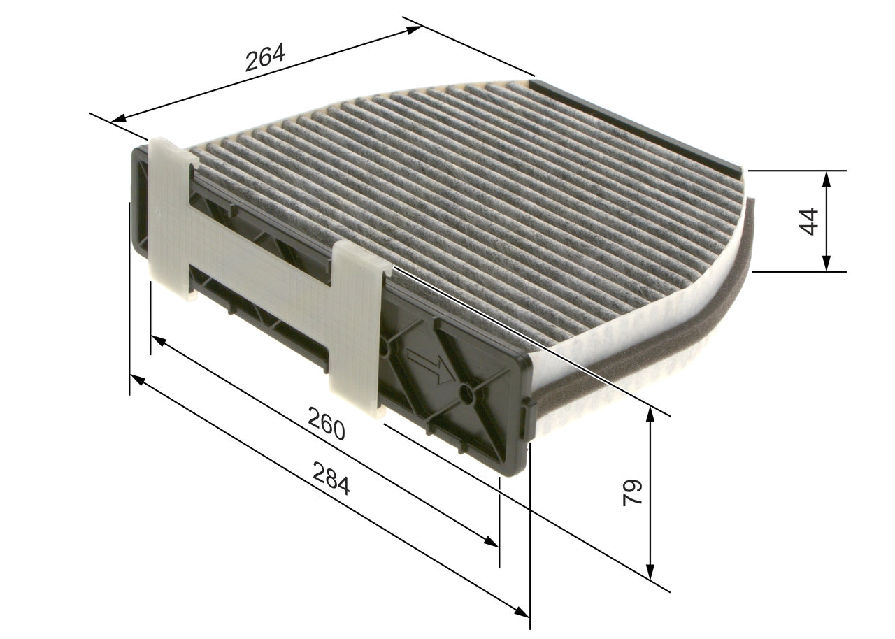 BOSCH 1 987 435 001 Filtru, aer habitaclu