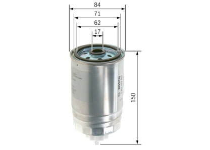 BOSCH 1 457 434 460 Filtru combustibil