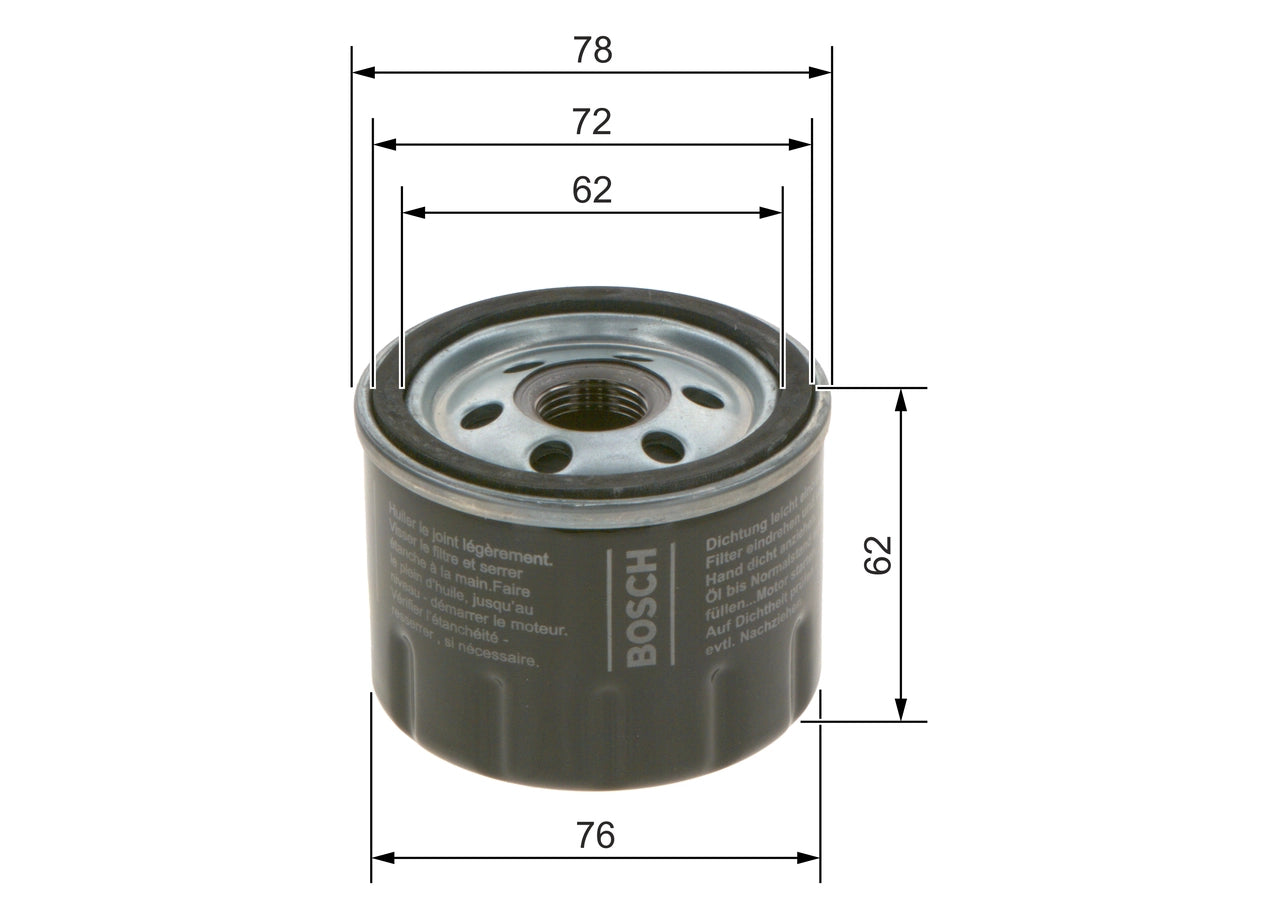 BOSCH F 026 407 279 Filtru ulei