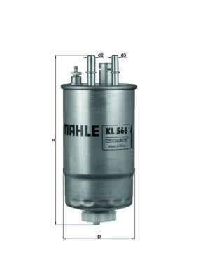 MAHLE KL 566 Filtru combustibil