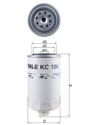 MAHLE KC 186 Filtru combustibil
