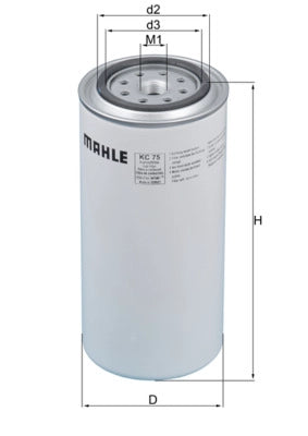 MAHLE KC 75 Filtru combustibil