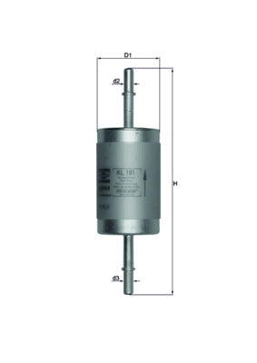 MAHLE KL 181 Filtru combustibil
