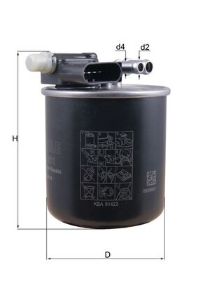 MAHLE KL 911 Filtru combustibil