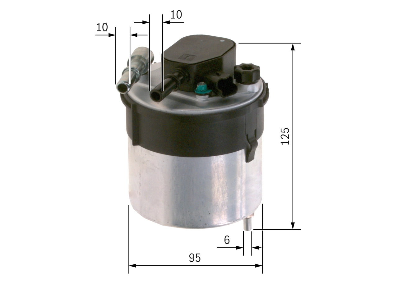 BOSCH F 026 402 204 Filtru combustibil