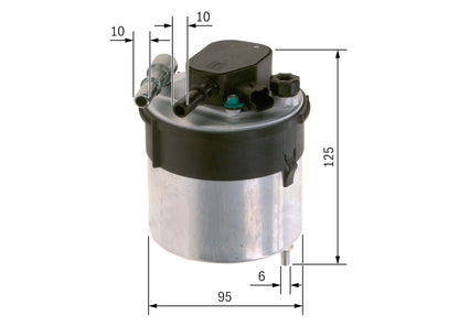 BOSCH F 026 402 204 Filtru combustibil