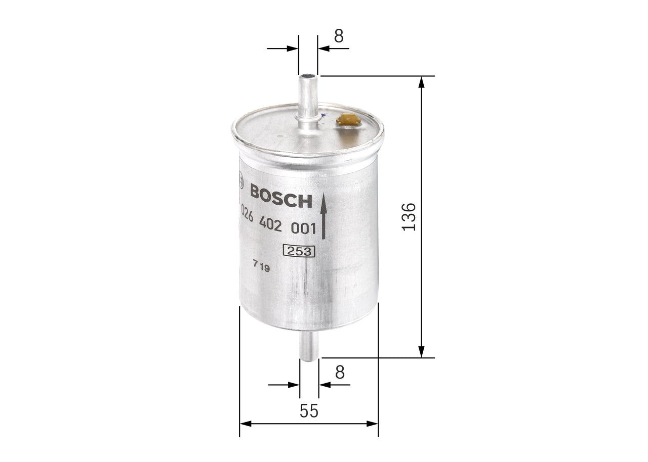 BOSCH F 026 402 001 Filtru combustibil