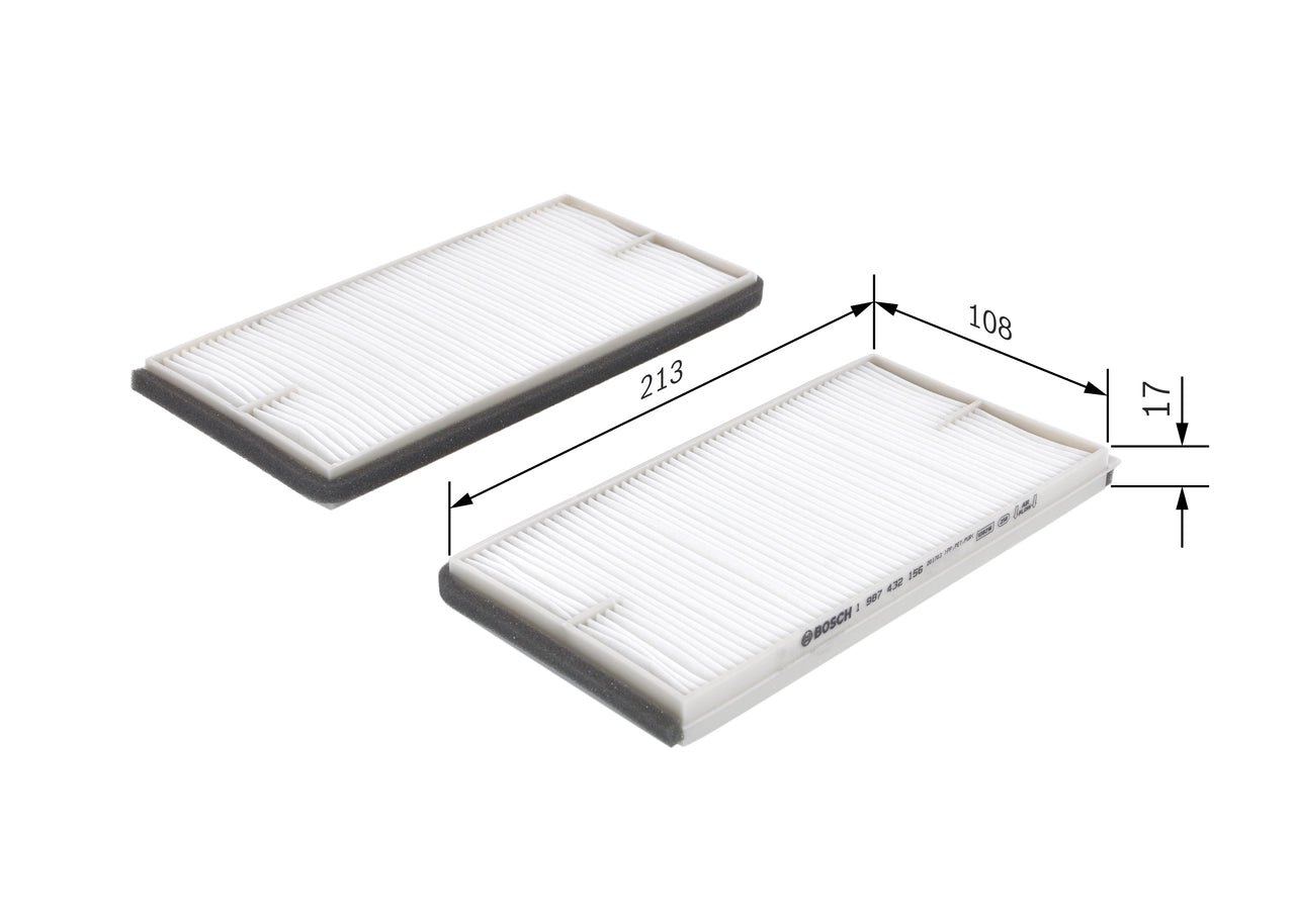 BOSCH 1 987 432 156 Filtru, aer habitaclu