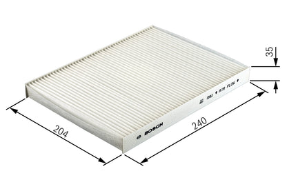 BOSCH 1 987 432 004 Filtru, aer habitaclu