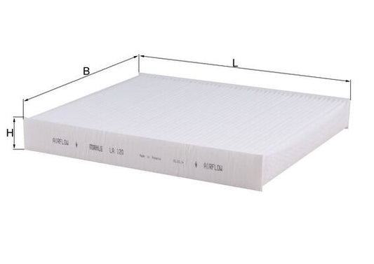 MAHLE LA 120 Filtru, aer habitaclu