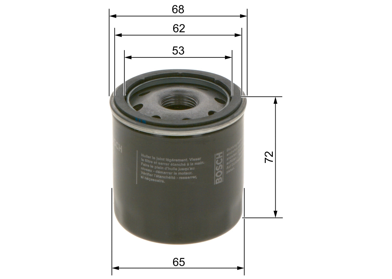 BOSCH 0 986 452 028 Filtru ulei