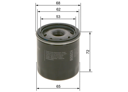 BOSCH 0 986 452 028 Filtru ulei