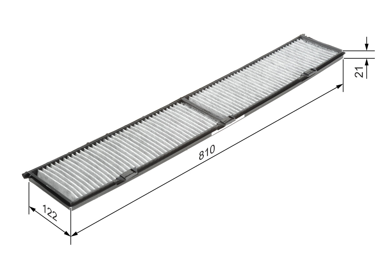 BOSCH 1 987 432 424 Filtru, aer habitaclu
