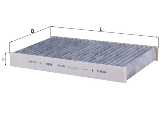 MAHLE LAK 280 Filtru, aer habitaclu