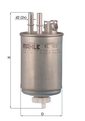 MAHLE KL 483 Filtru combustibil