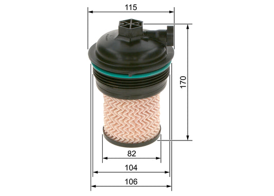BOSCH F 026 402 247 Filtru combustibil