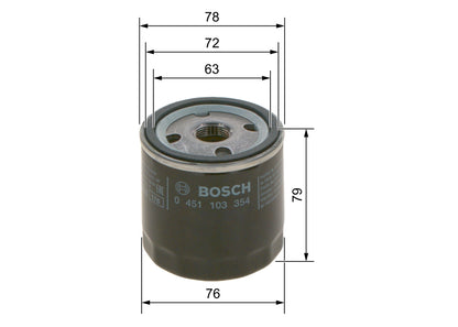 BOSCH 0 451 103 354 Filtru ulei