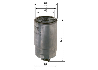 BOSCH F 026 402 048 Filtru combustibil
