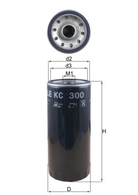 MAHLE KC 300 Filtru combustibil