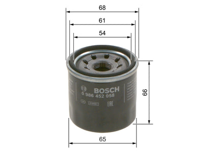 BOSCH 0 986 452 058 Filtru ulei