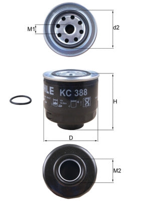 MAHLE KC 388D Filtru combustibil