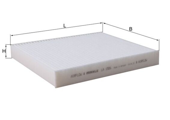 MAHLE LA 1506 Filtru, aer habitaclu
