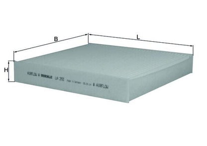 MAHLE LA 293 Filtru, aer habitaclu