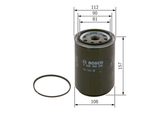 BOSCH F 026 402 025 Filtru combustibil