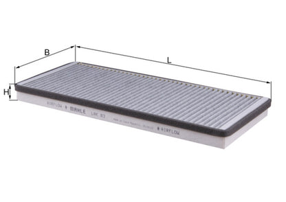 MAHLE LAK 83 Filtru, aer habitaclu