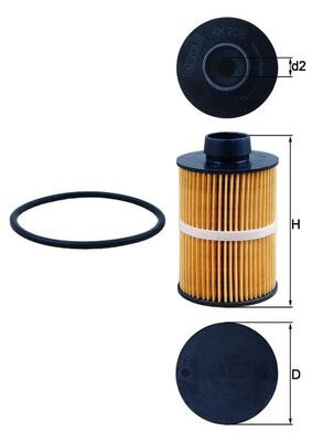 MAHLE KX 208D Filtru combustibil