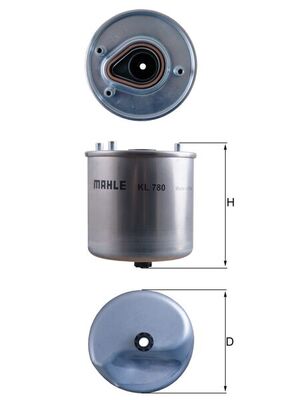 MAHLE KL 780 Filtru combustibil