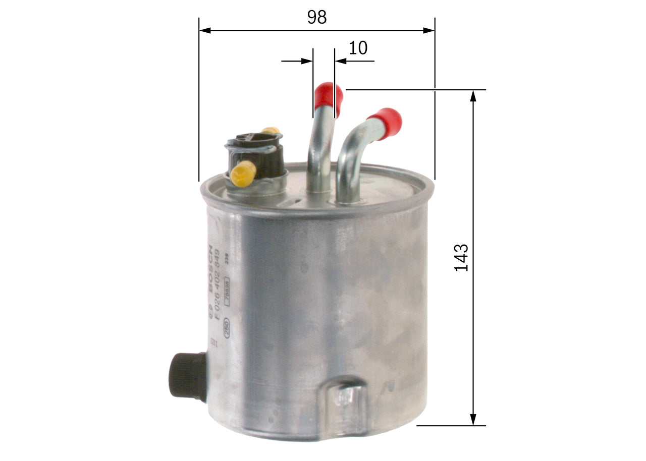 BOSCH F 026 402 849 Filtru combustibil