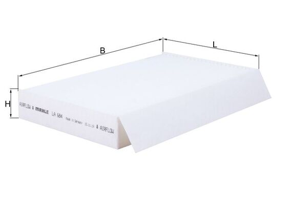 MAHLE LA 684 Filtru, aer habitaclu